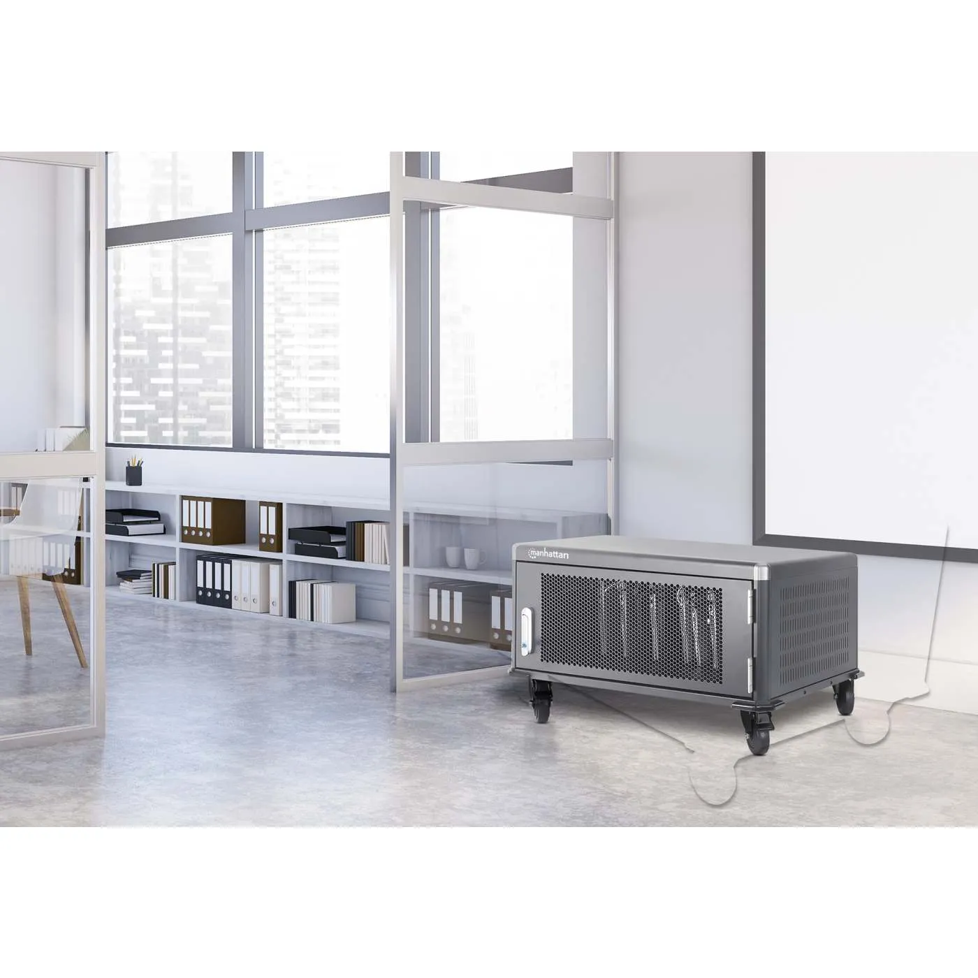 Manhattan Carrello Ricarica EU 20 Posti AC per Notebook 16"