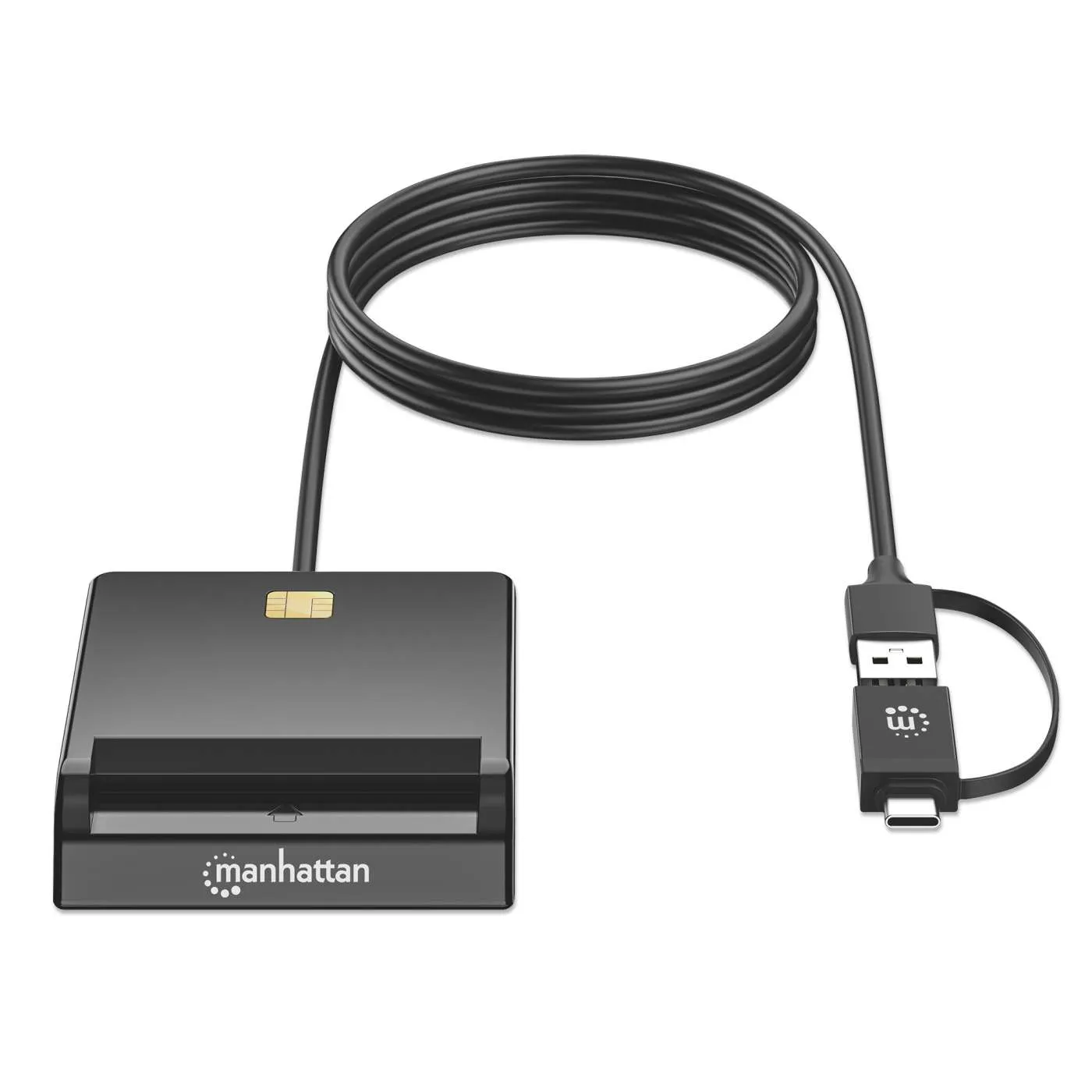 Manhattan Lettore smart card USB-C USB-A combo