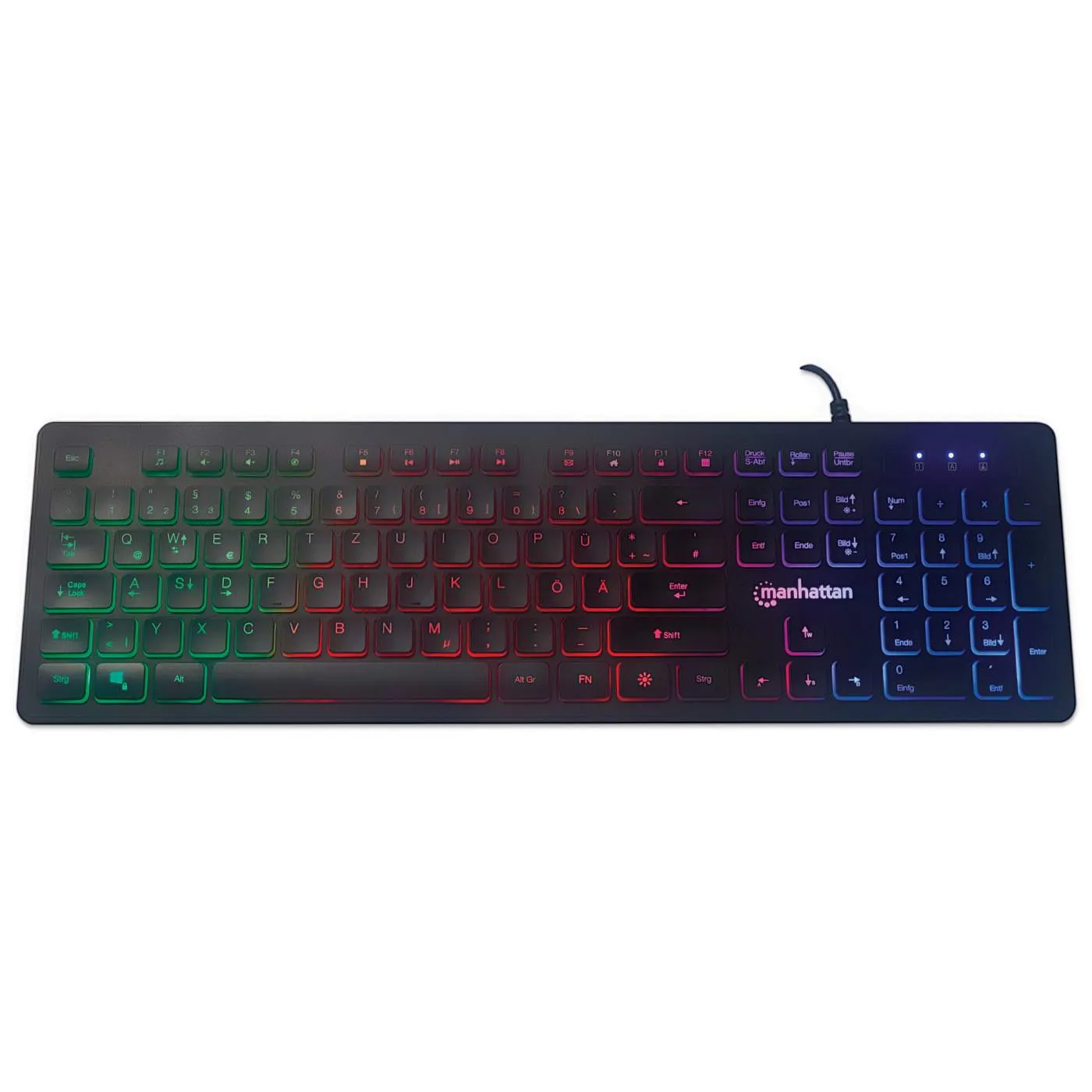 Manhattan Gaming tastiera USB Low-Force retroilluminata