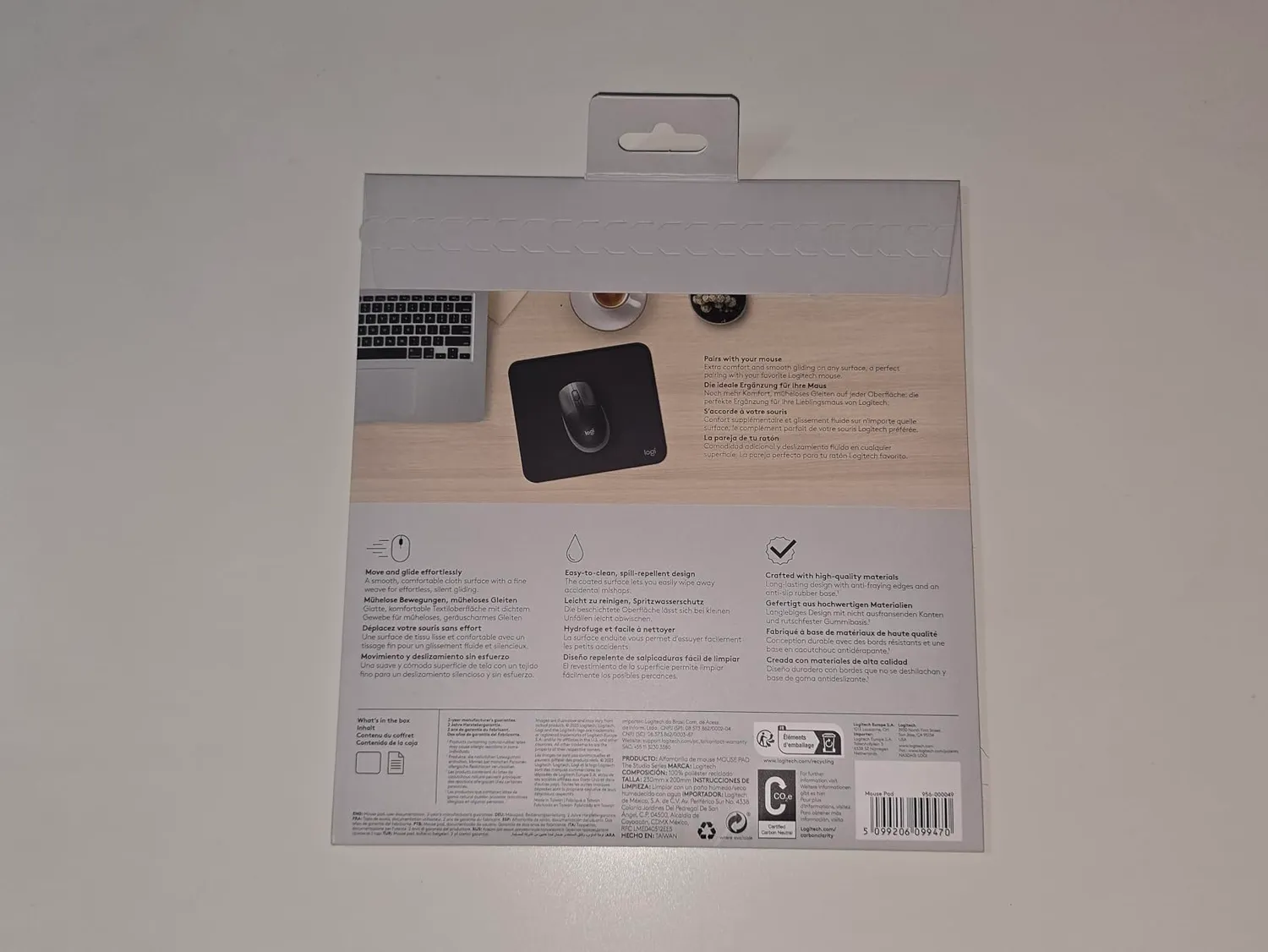 Logitech Studio Series tappetino mouse rosa idrorepellente