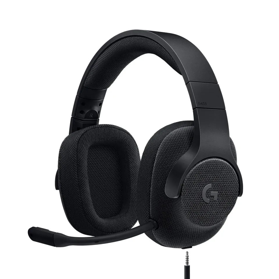 Logitech G433 cuffie gaming con microfono nere