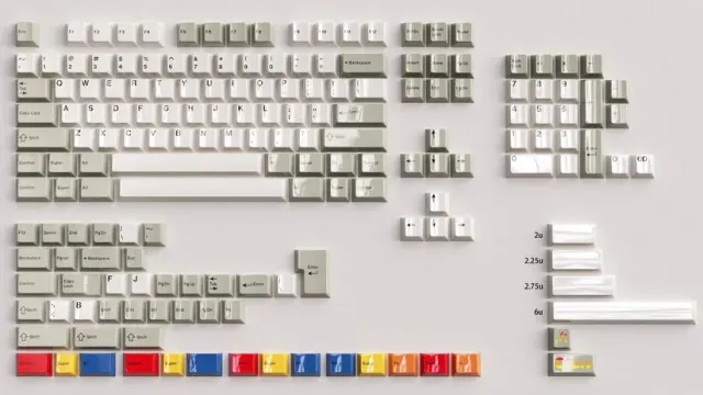 MM Studio Glazed Beige keycaps PBT set beige