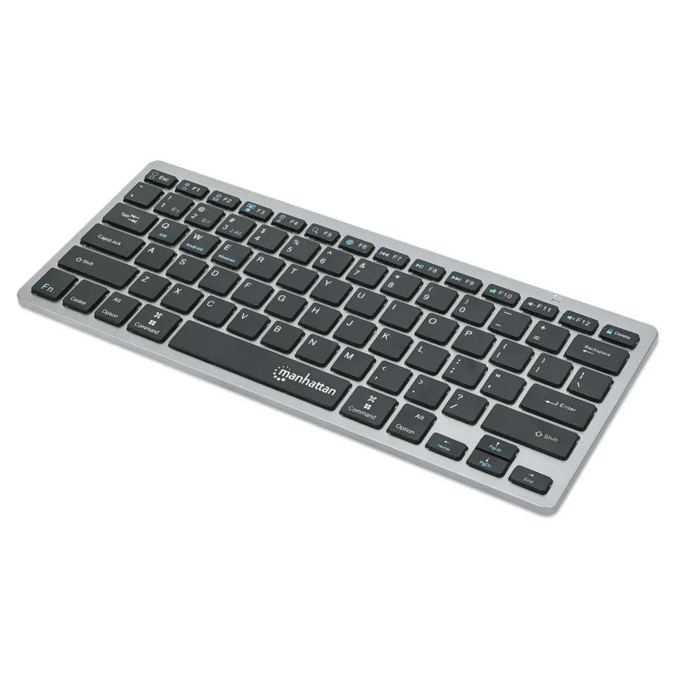 Manhattan Ultra Slim Tastiera Wireless Nera Dual-Mode