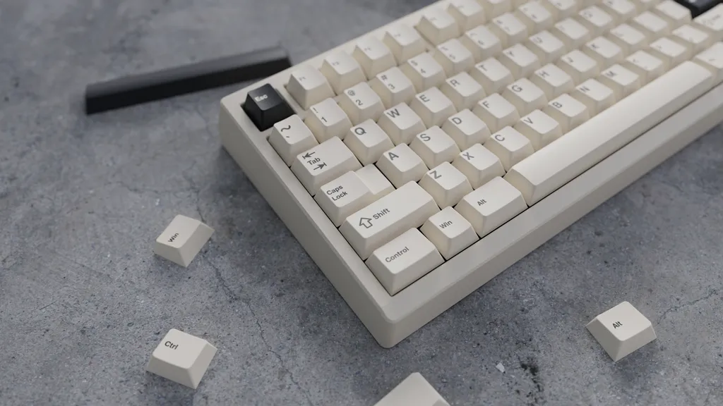 CoffeeKeys WS Creamy Charcoal Keycaps PBT 223 Pezzi