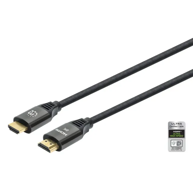 Manhattan 8K@60Hz cavo HDMI 2 m treccia 48 Gbps