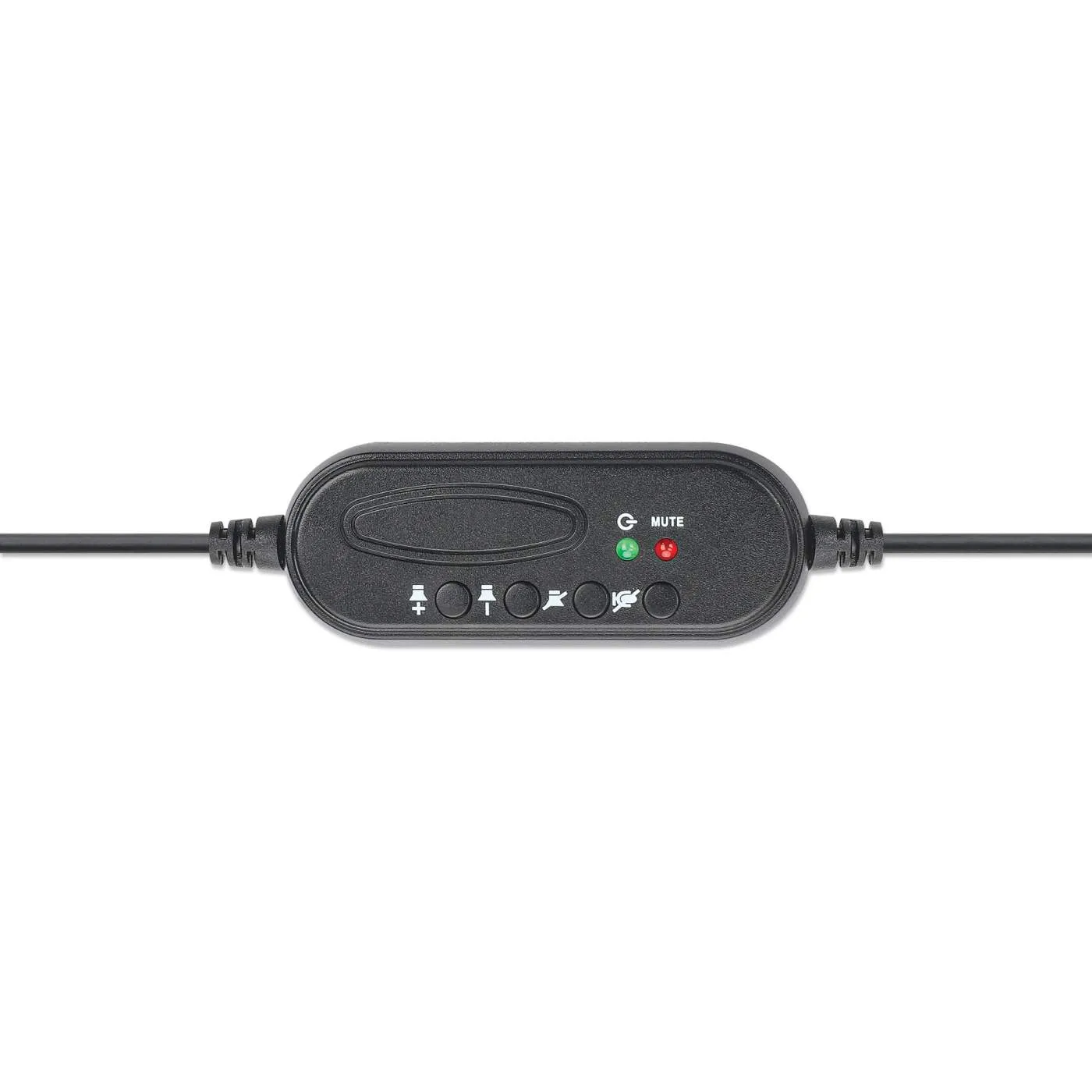 Manhattan Cuffia Mono USB con microfono nero