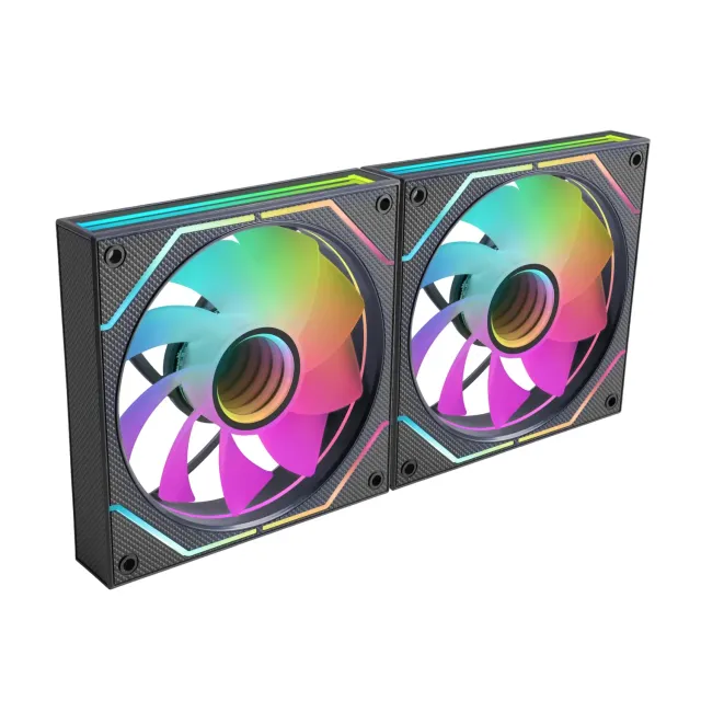 Mars Gaming MF-3DPROX2R Kit Ventole 2x120mm Nero Reverse