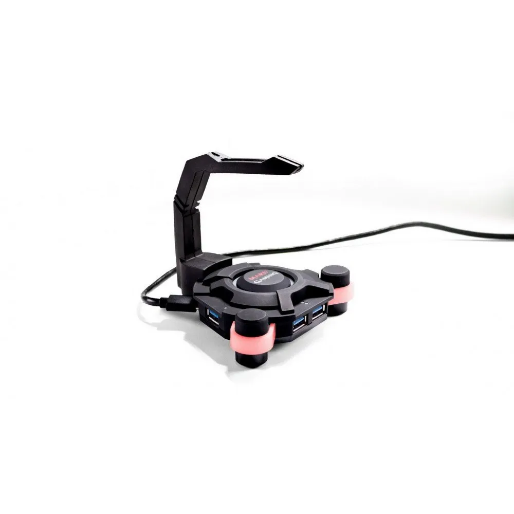 Mars Gaming MMS2 hub USB 3.0 4 porte con bungee mouse LED