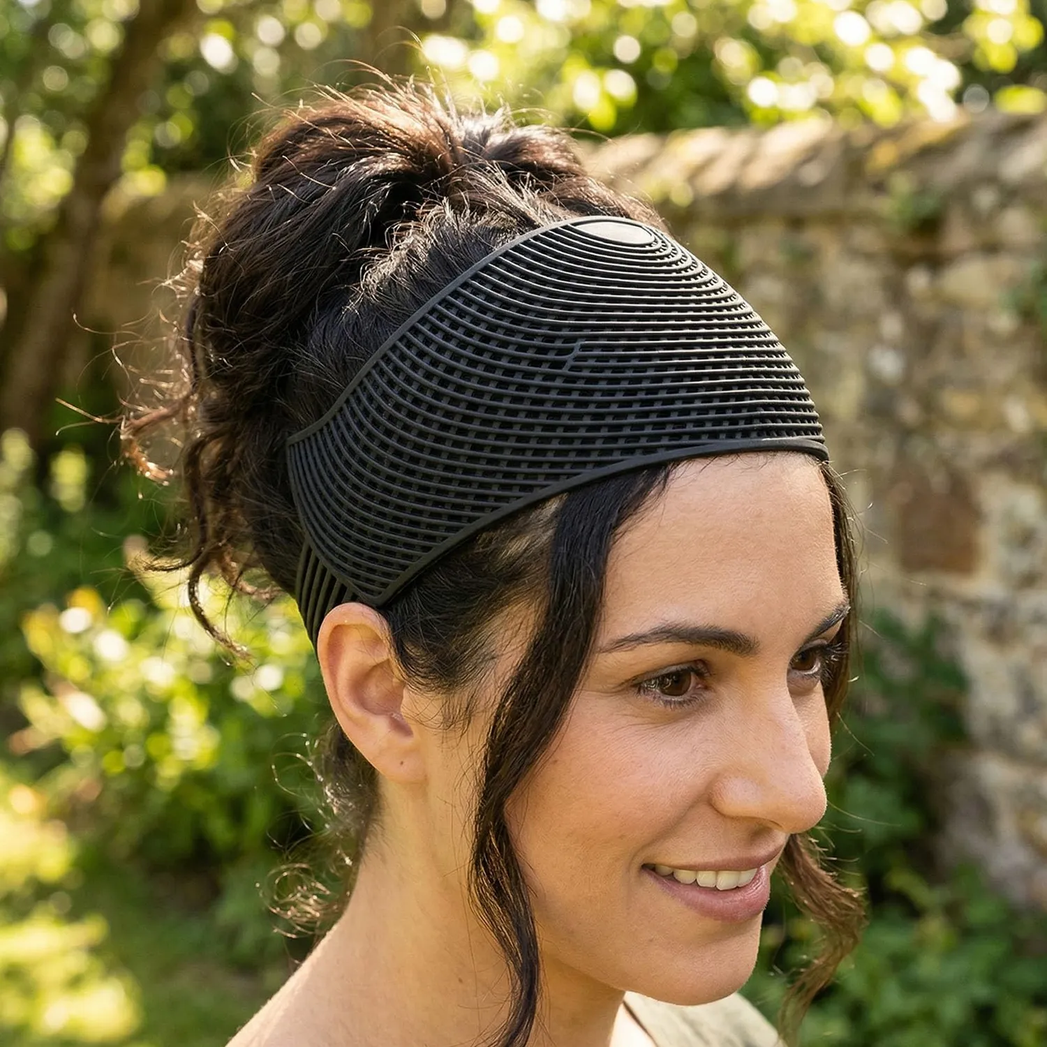 Zunate Hijab Crown fascia hijab nera 2 pezzi antiscivolo