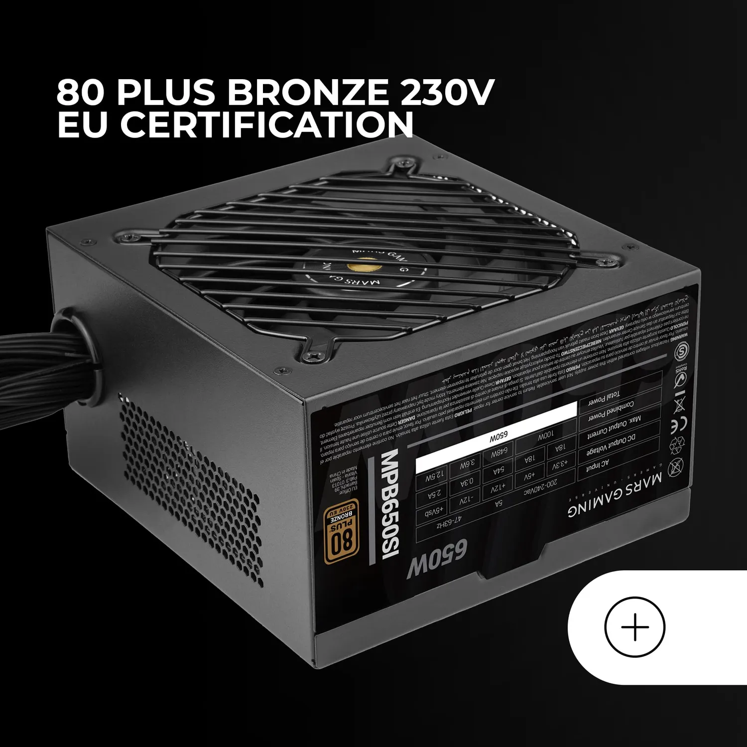 Mars Gaming MPB650SI alimentatore 650W Bronze silenzioso