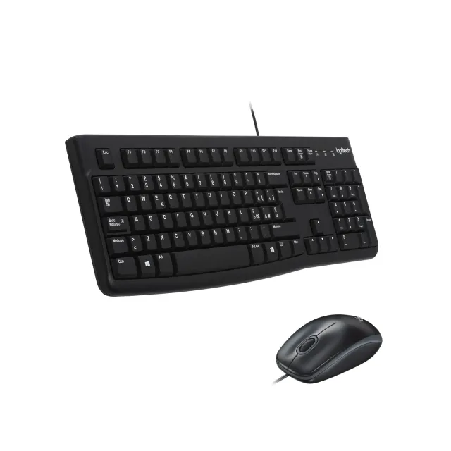 Logitech MK120 Kit Tastiera Mouse con Filo ITA USB