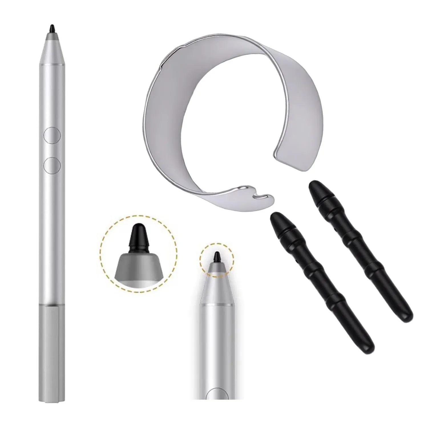 Zunate Punte Ricambio 2pz HP Dell Surface Stilo POM Liscio