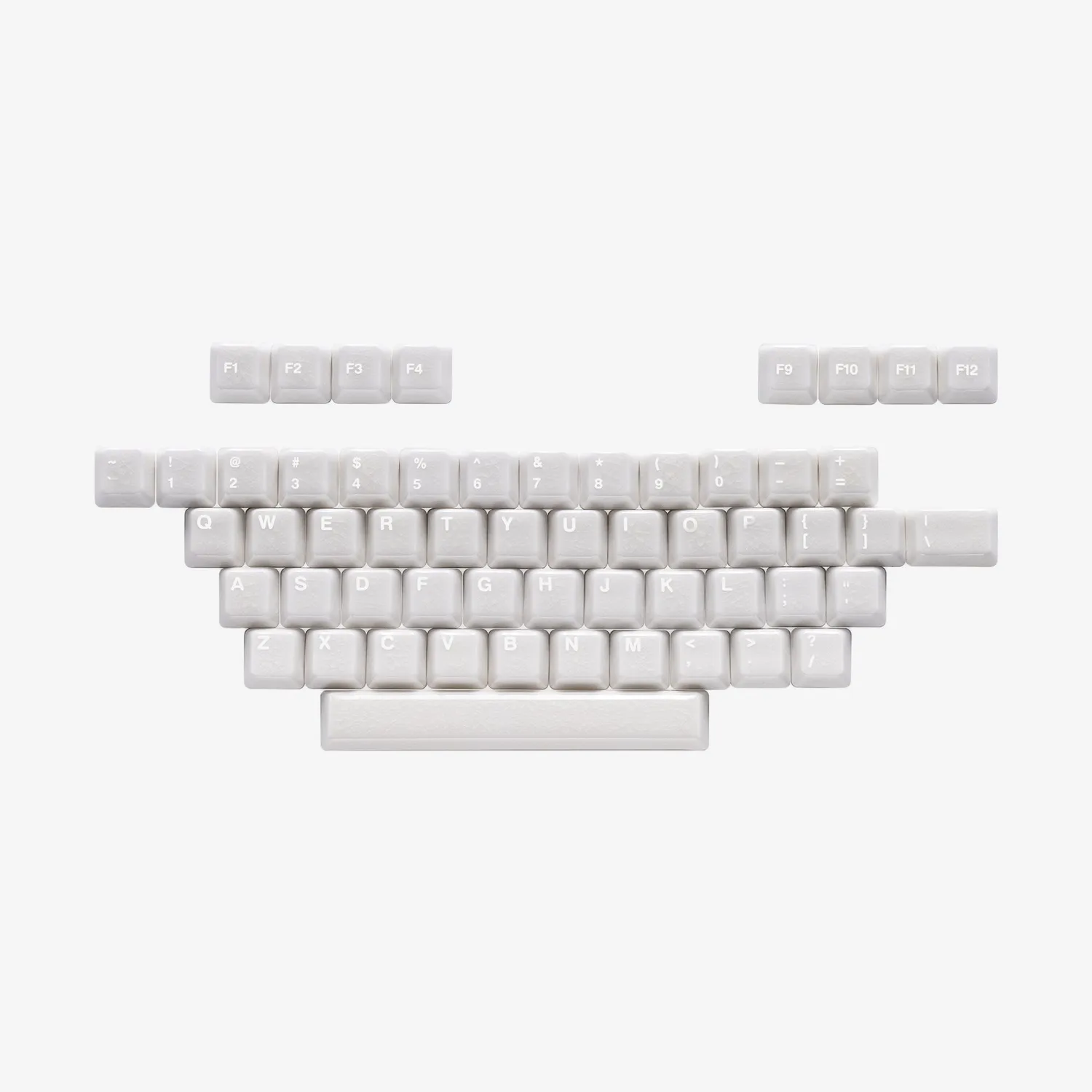 Cerakey A Set Alpha Plus Crazed keycap ceramica blu crazed