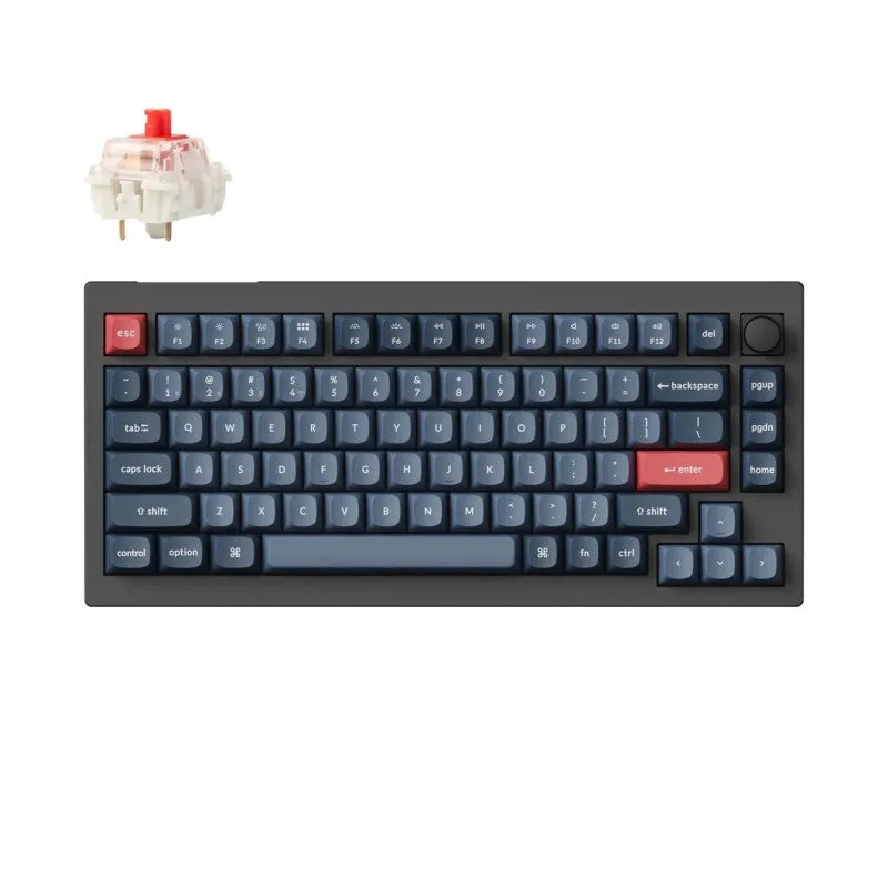 Keychron V1 Max ISO-ITA tastiera Red 75% wireless