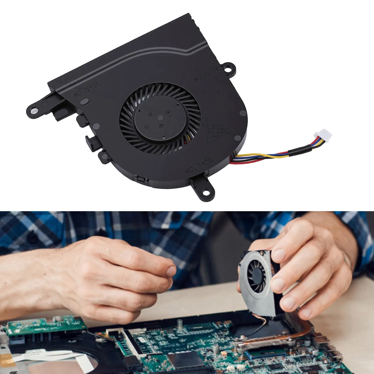 Zunate FX0M0 Ventola CPU Laptop 4 Pin con Grasso