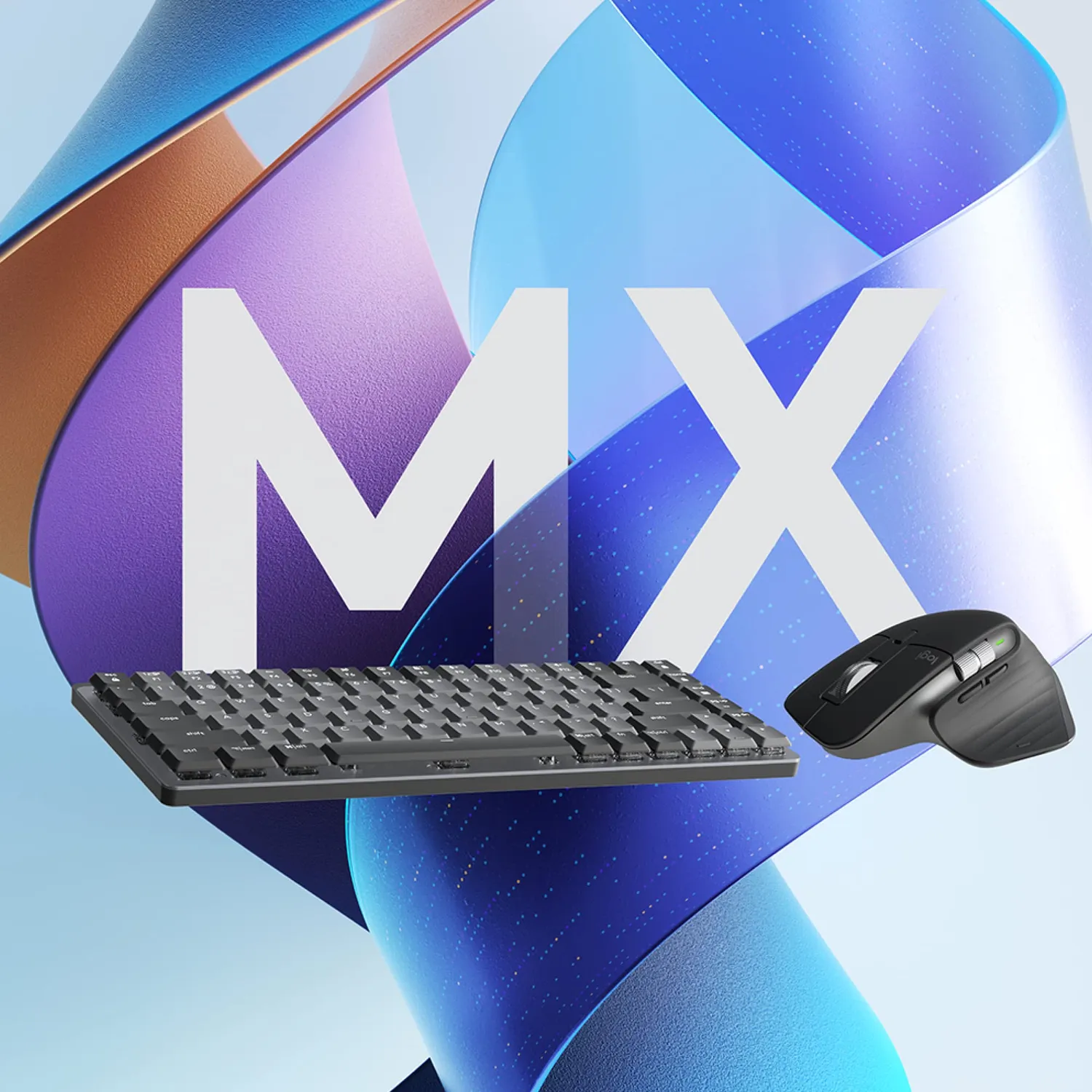 Logitech MX Mechanical Mini + MX Master 3S kit grigio Tactile Quiet