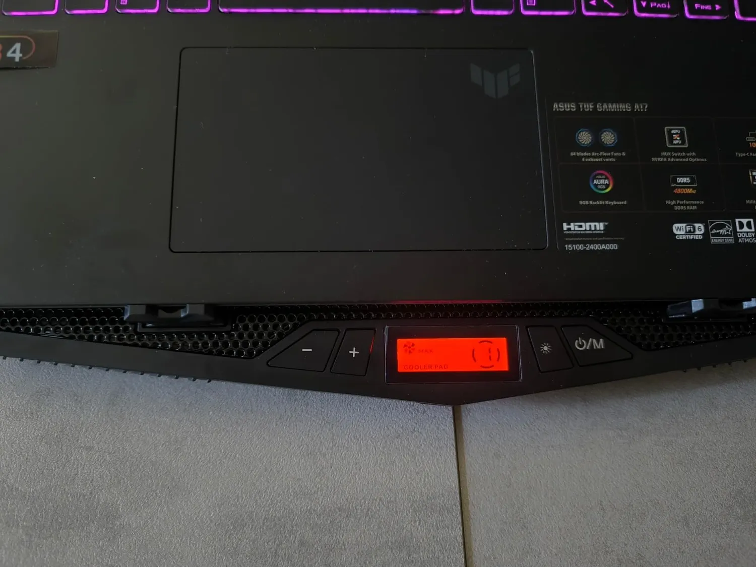 Mars Gaming MNBC5 base raffreddamento laptop 19" ARGB