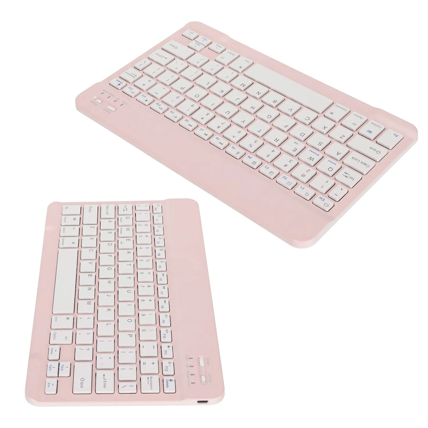 Zunate tastiera Bluetooth wireless rosa mini 40h