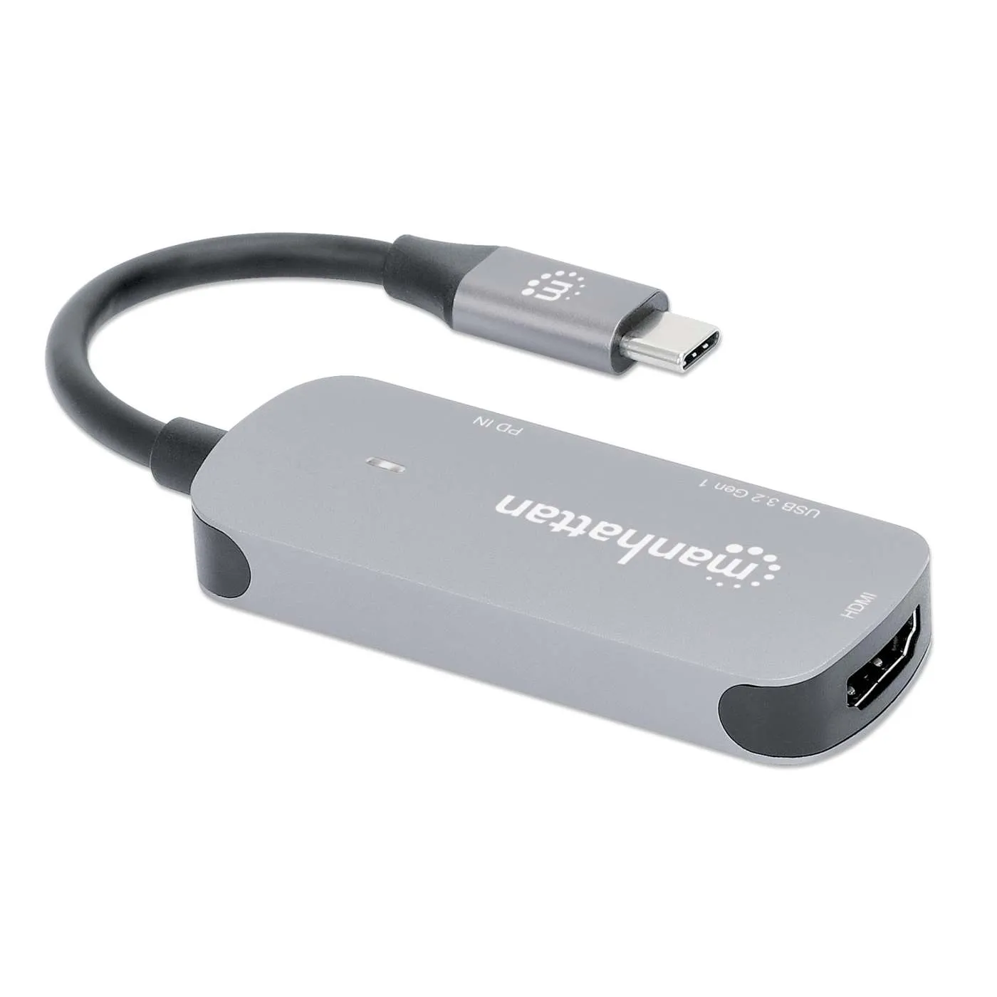 Manhattan Converter Dock USB-C HDMI 4K USB-A PD 100W