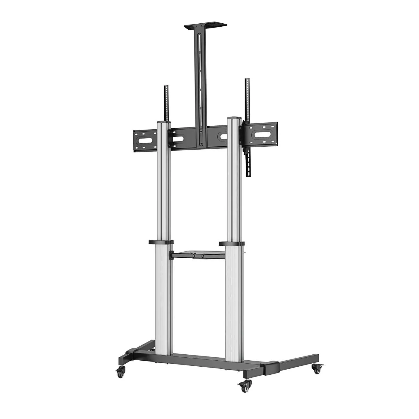 Manhattan Carrello TV 60-100'' alluminio con ruote 80 kg