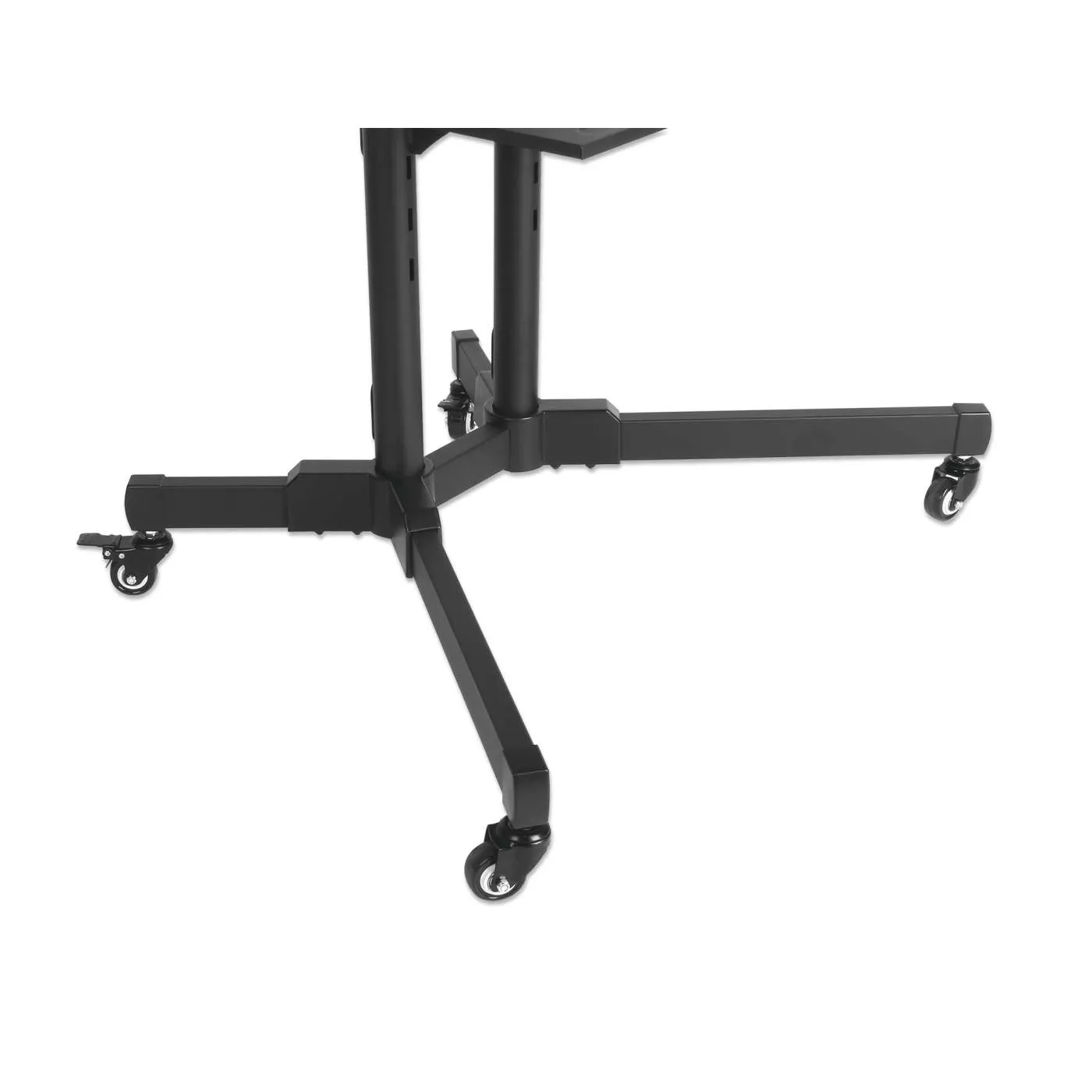 Manhattan Carrello TV 37-70" Regolabile con Ruote Nero
