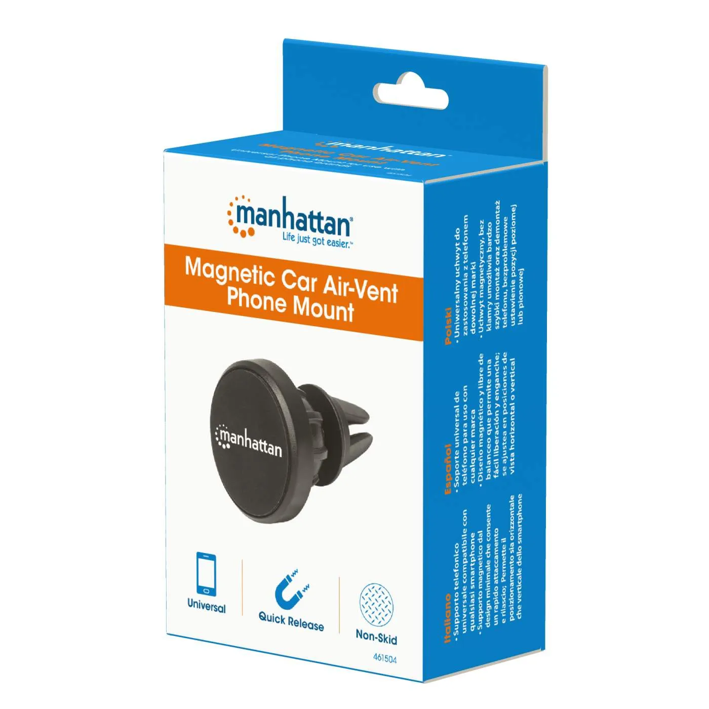 Manhattan Supporto Auto Magnetico per Telefono