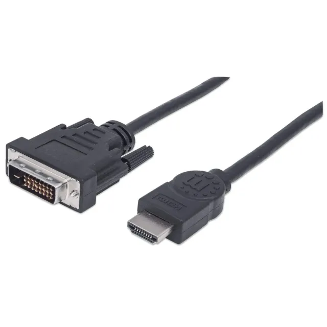 Manhattan Cavo HDMI-DVI-D 1,8 m Full HD