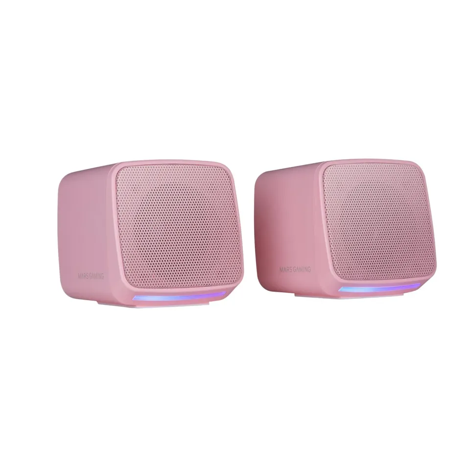 Mars Gaming MS-PRO casse PC rosa 10W RGB jack 3.5mm