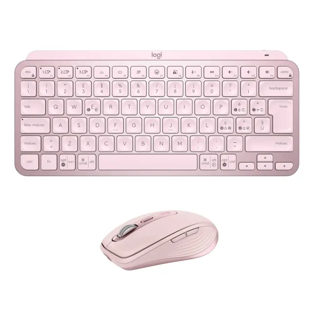 Logitech MX Keys Mini + Anywhere 3 combo rosa USB-C