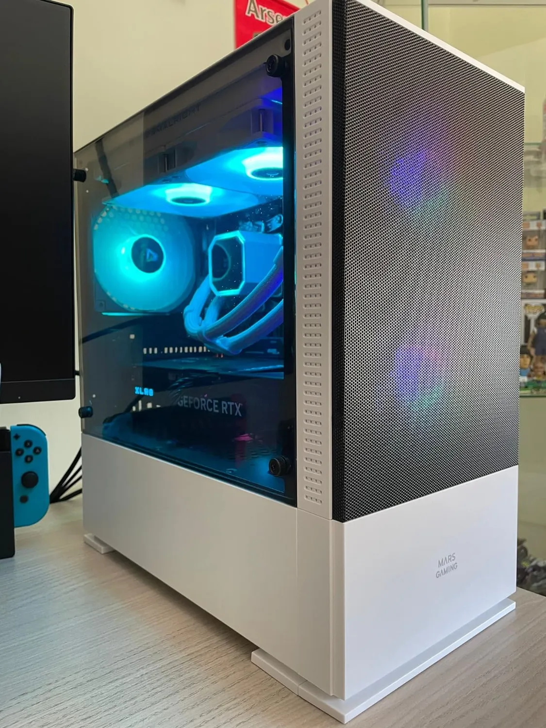 Mars Gaming MC-Z case PC MicroATX bianco mesh RGB