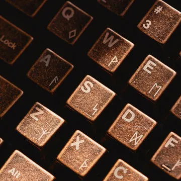 Awekeys Viking Antiques Thor keycap metallo rame