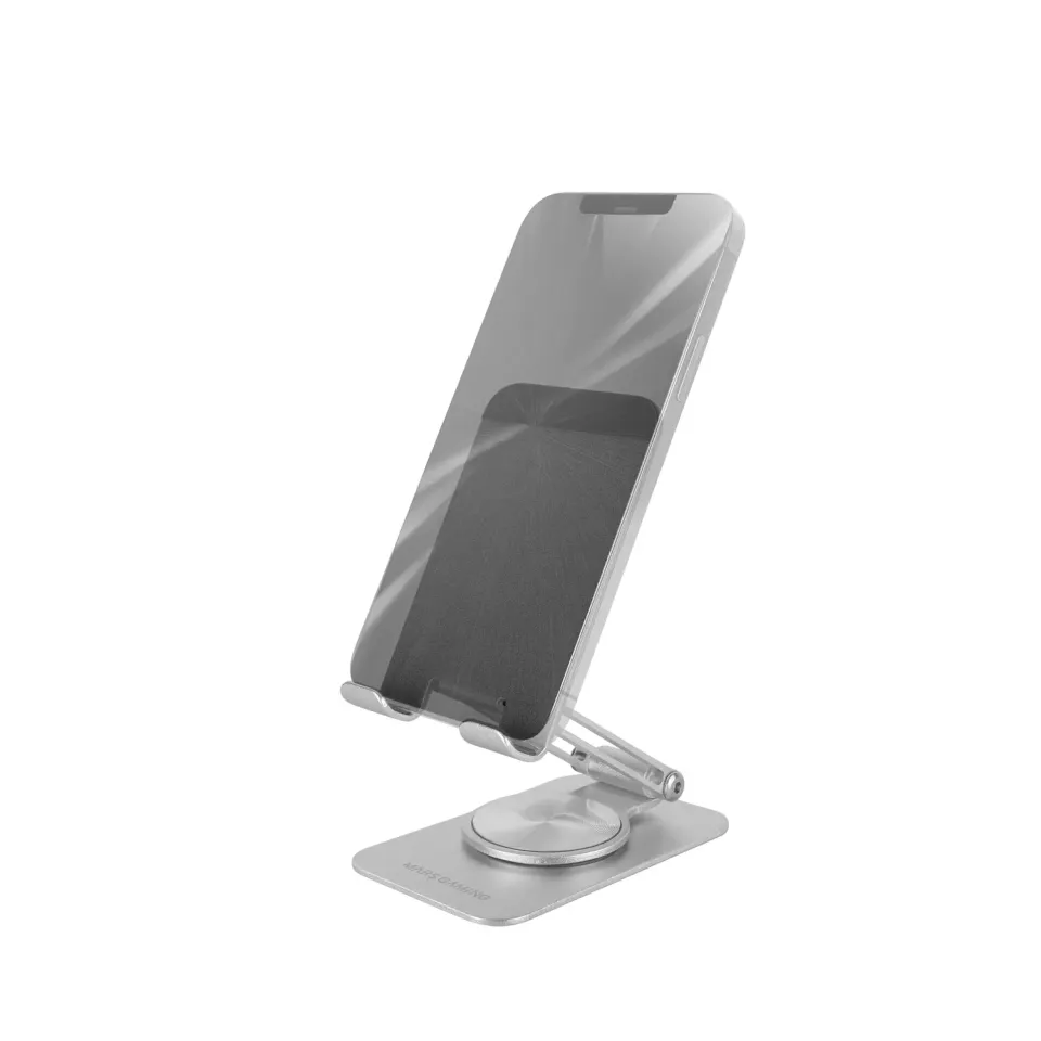 Mars Gaming MA-RSS supporto smartphone pieghevole grigio argento 360°