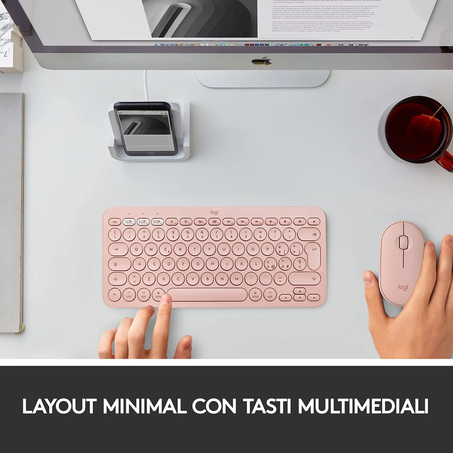 Logitech K380 tastiera Bluetooth Mac ITA QWERTY multidispositivo