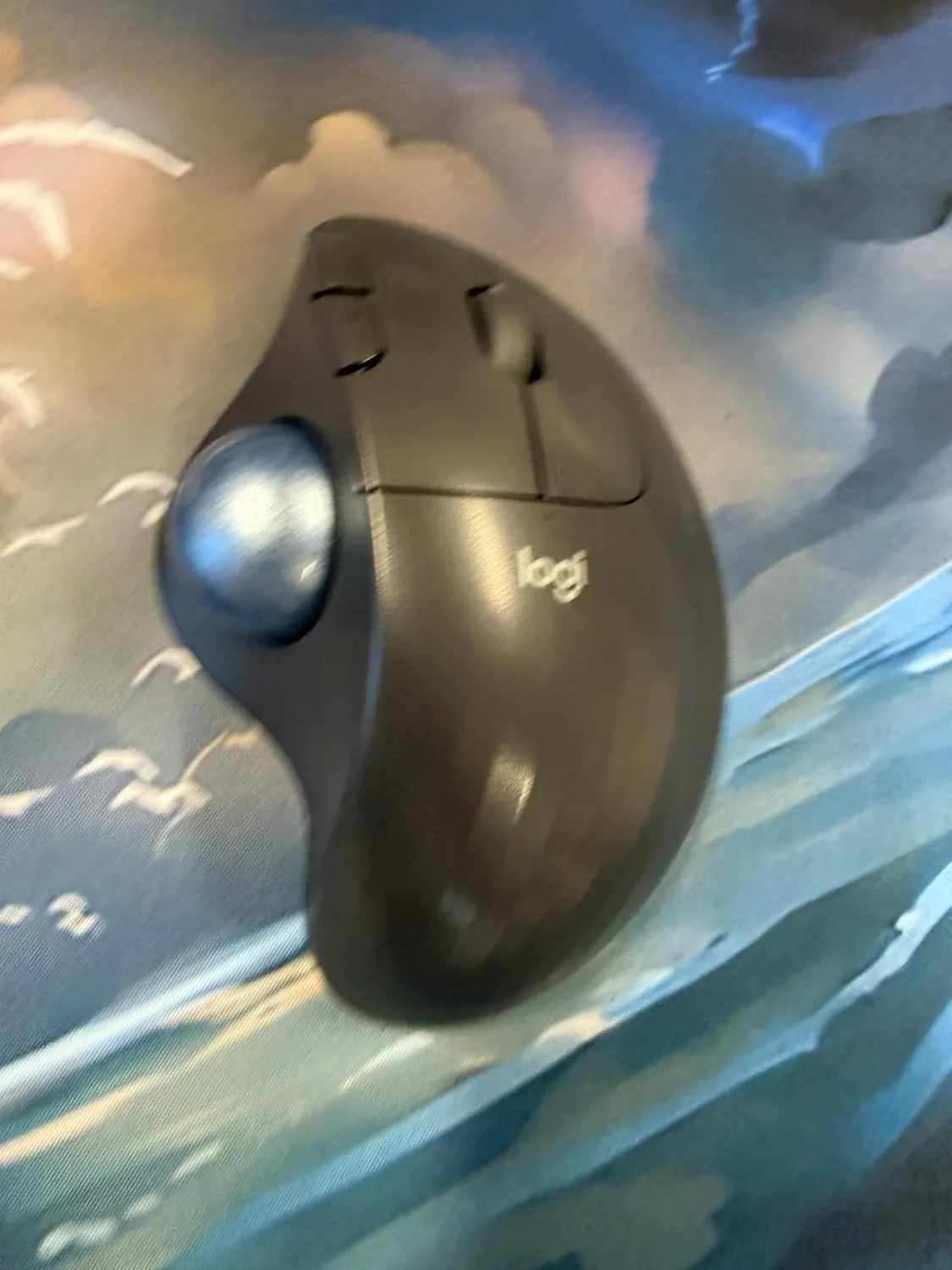 Logitech ERGO M575S trackball wireless bianco plastica