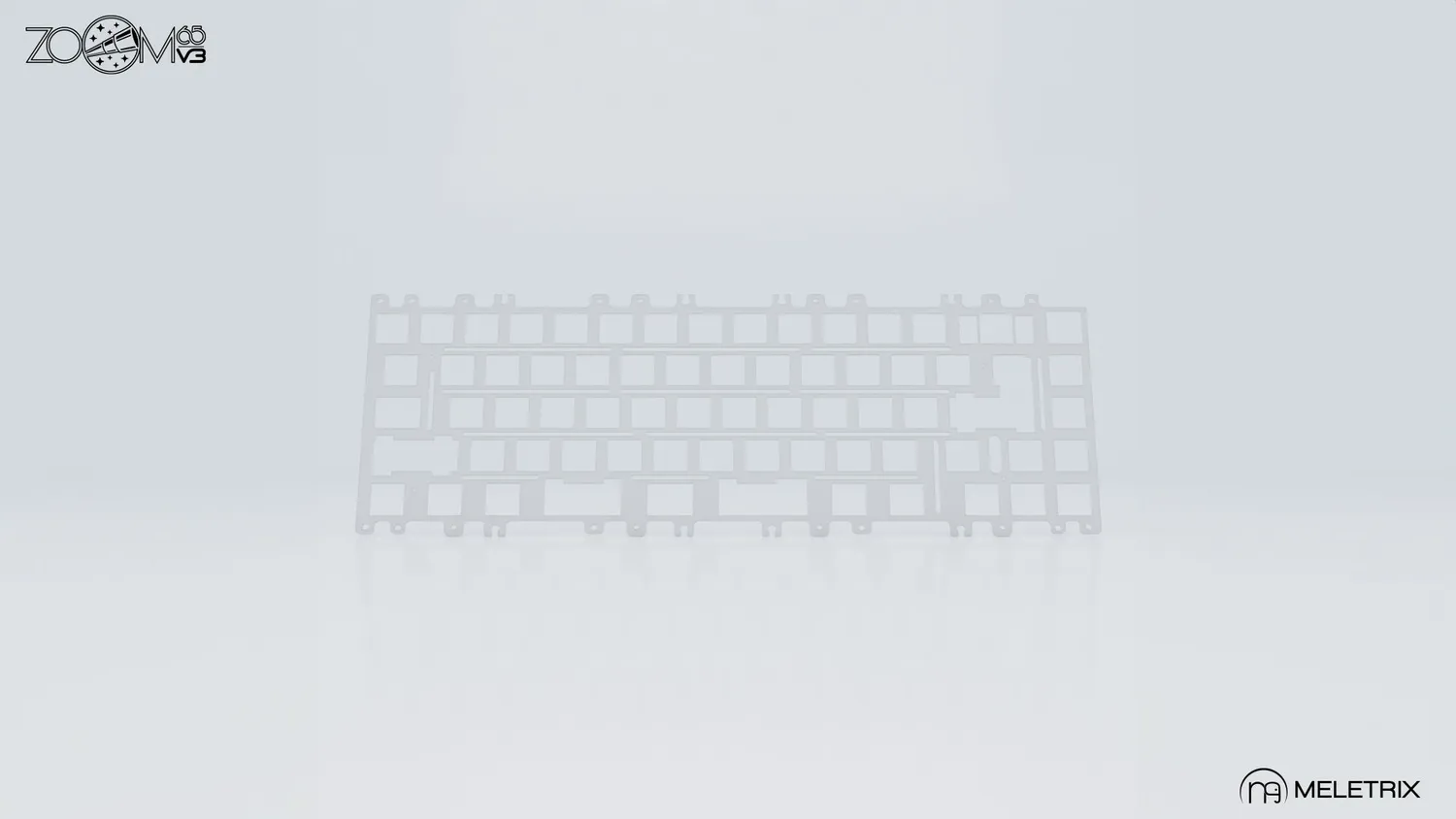 Meletrix Zoom65 V3 plate PC per tastiera