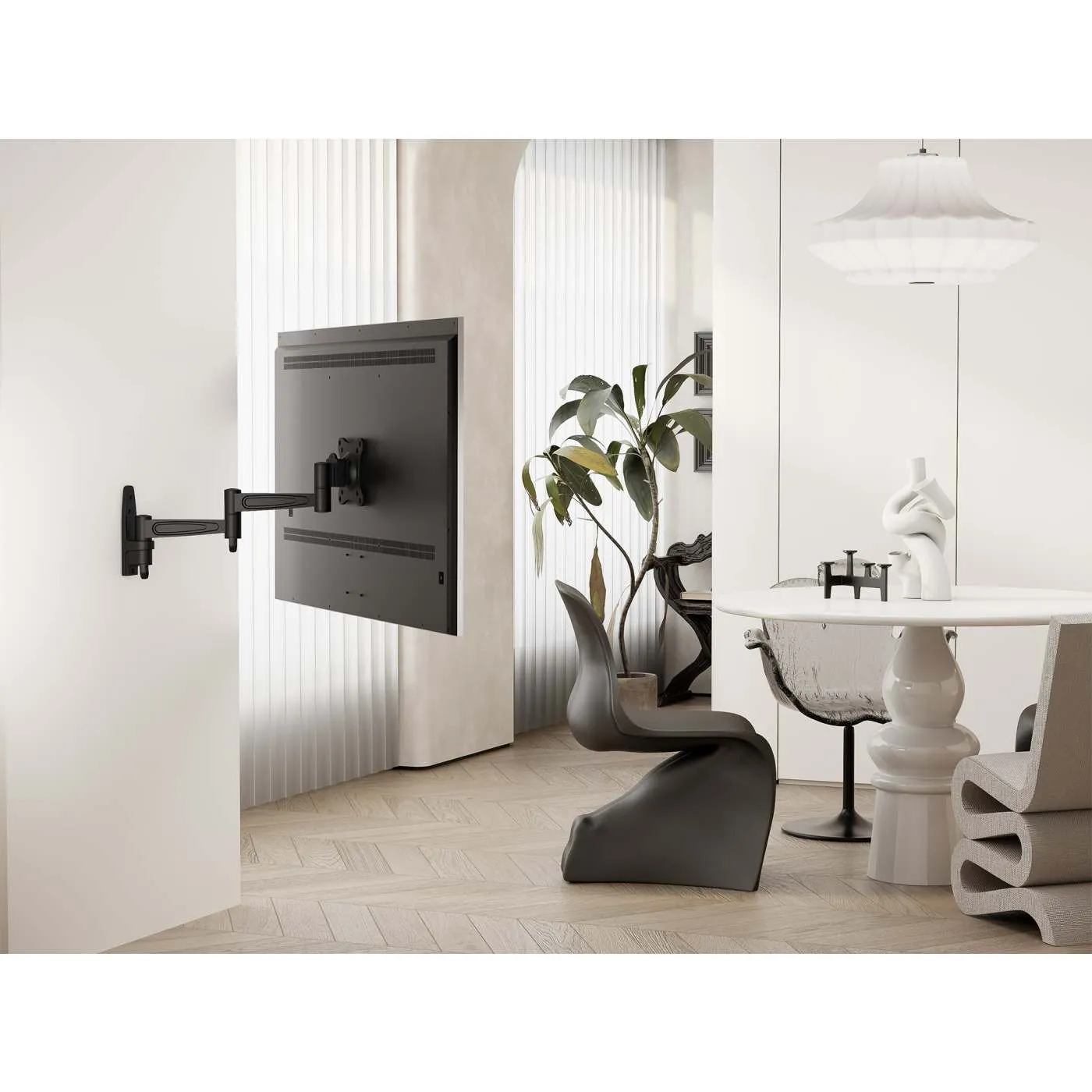 Manhattan Staffa TV a parete 13-27" snodata nera