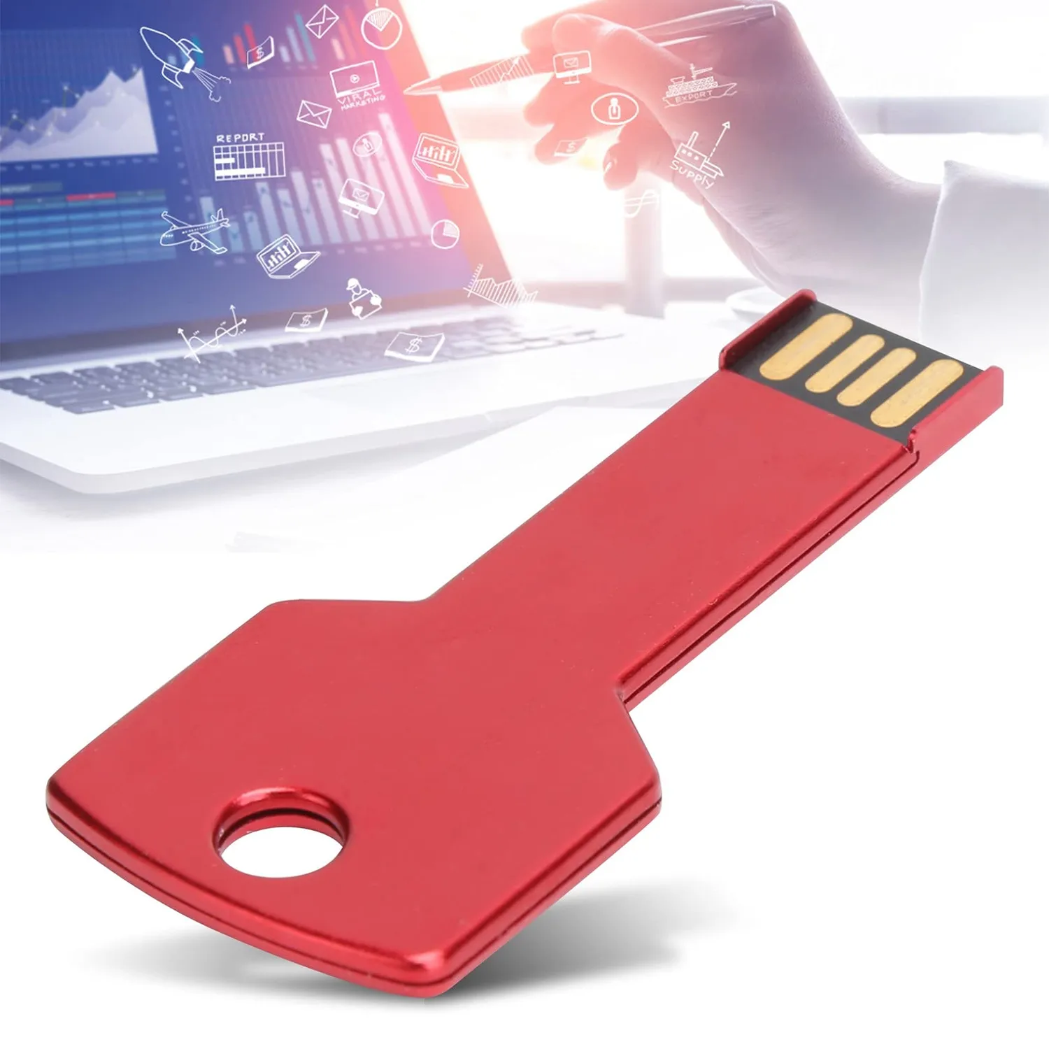 Zunate chiavetta USB 16GB a chiave in alluminio