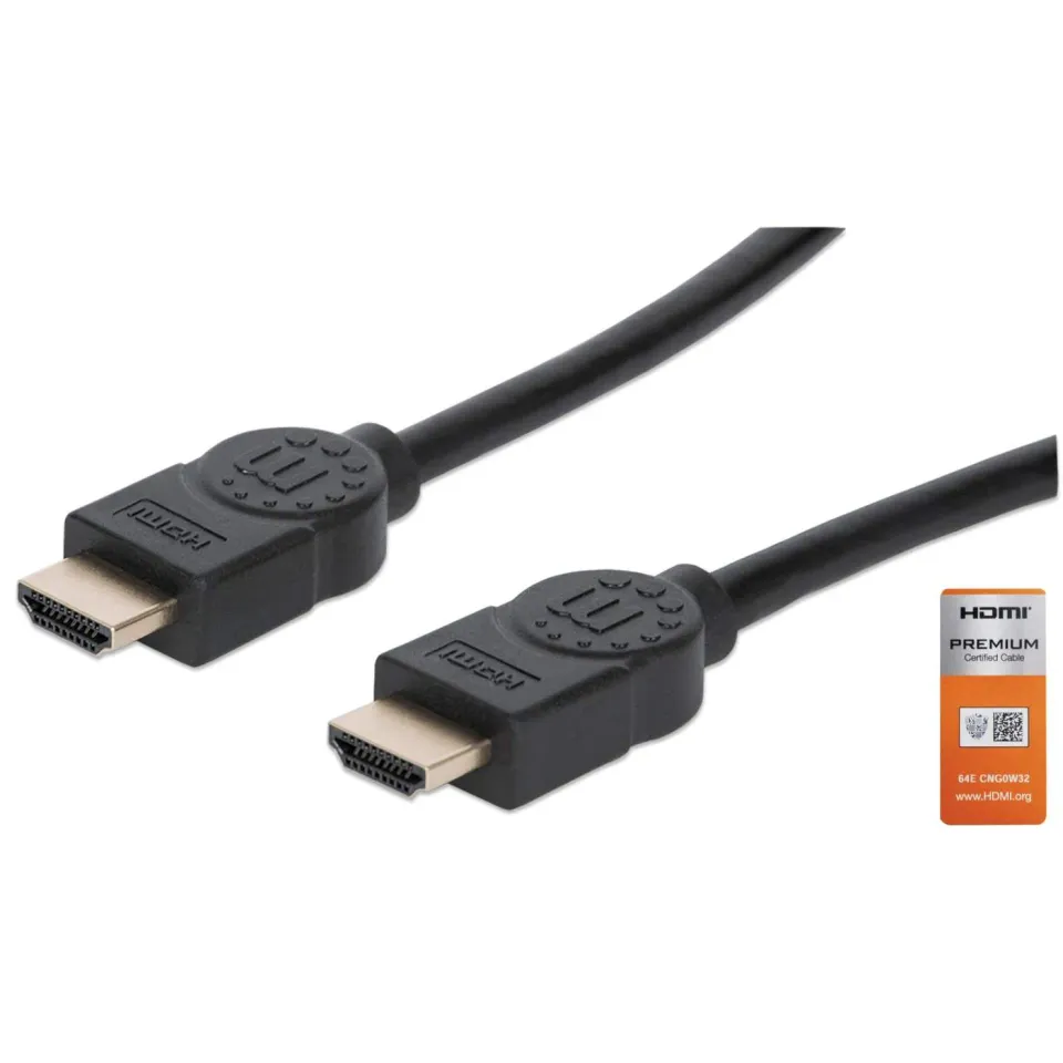 Manhattan Premium cavo HDMI 4K 60Hz 5m Ethernet nero
