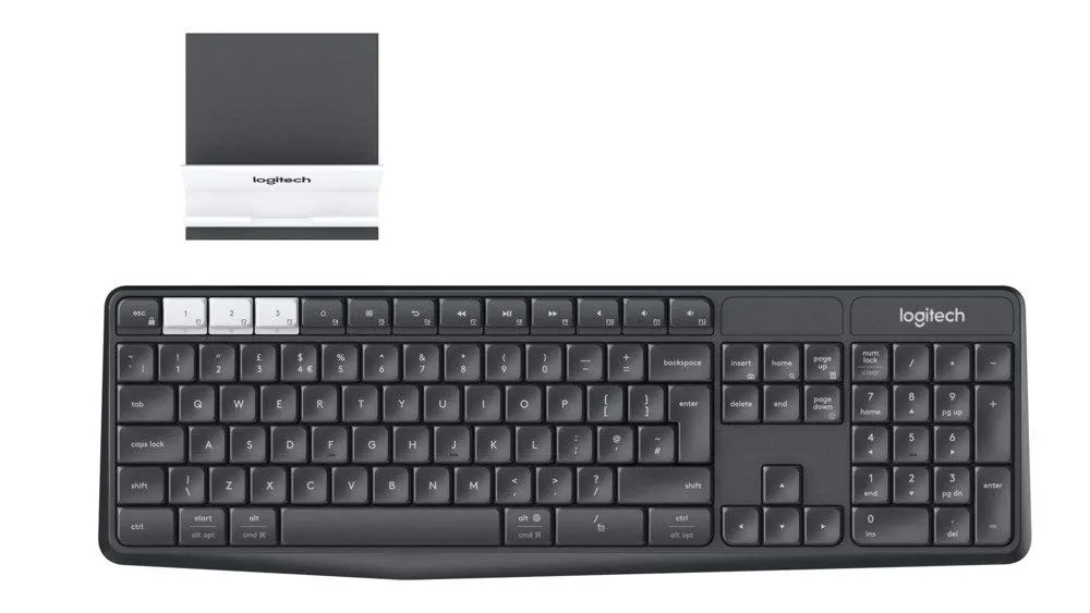 Logitech K375s tastiera wireless italiana nera con stand