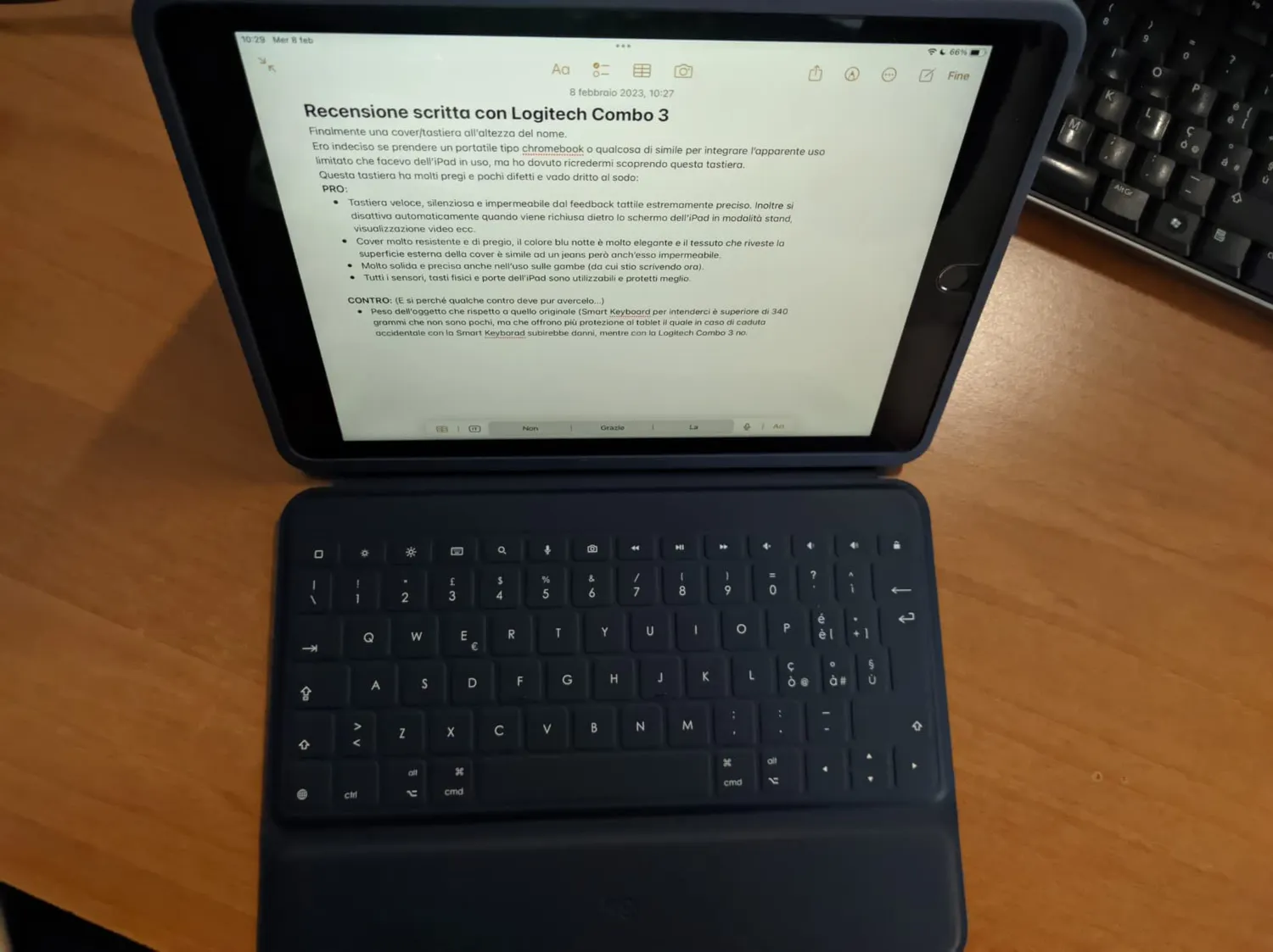Logitech Rugged Combo 3 tastiera iPad ITA QWERTY
