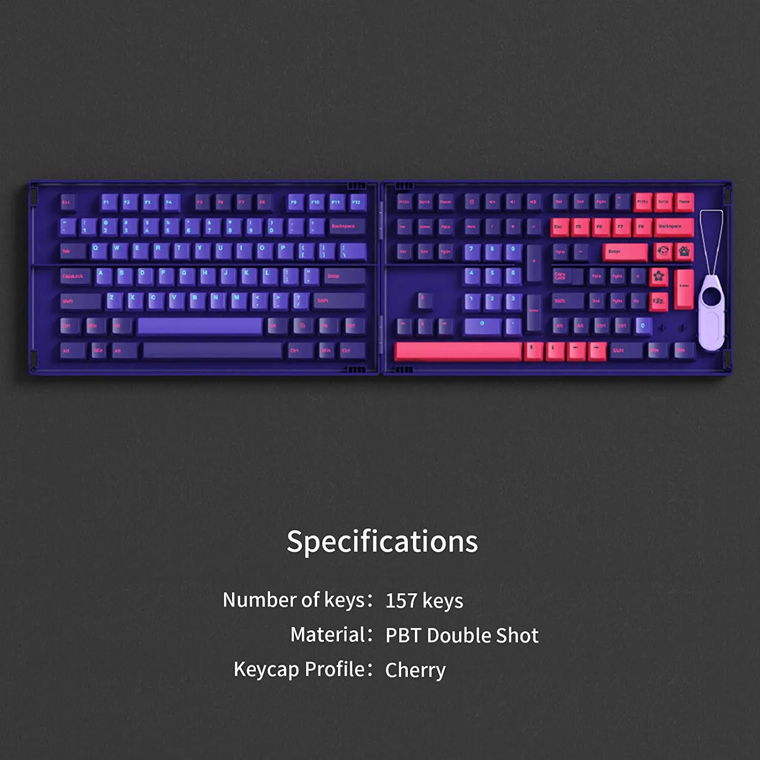CoffeeKeys AKKO Neon keycap SA 157 tasti MX
