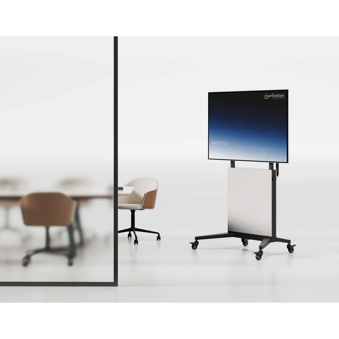 Manhattan Carrello TV 50"-100" con ruote regolabile senza attrezzi