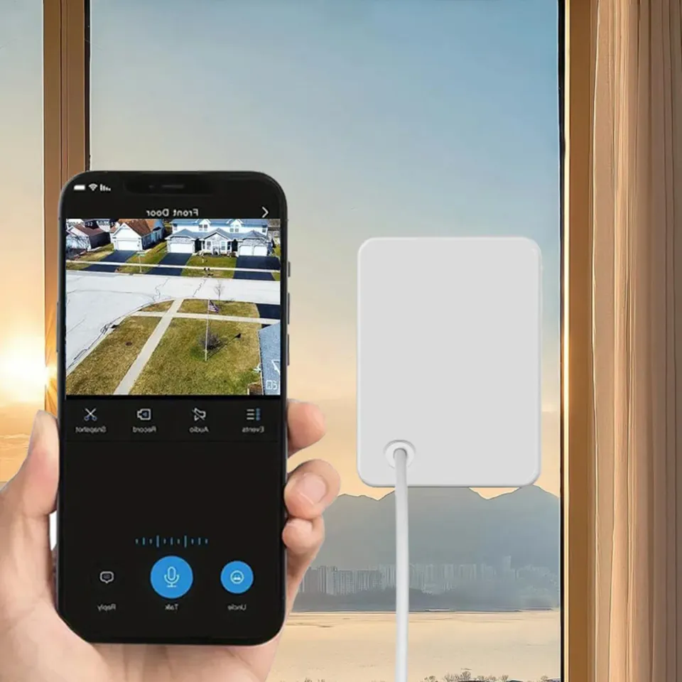 Zunate Telecamera Finestra 2K 3MP WiFi Dual Band Adesiva