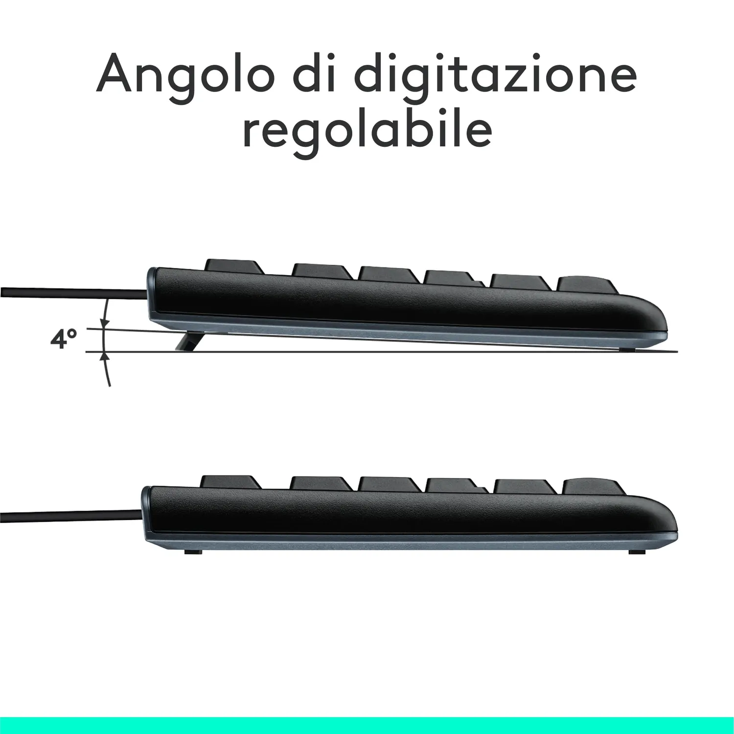 Logitech MK120 Kit Tastiera Mouse con Filo ITA USB