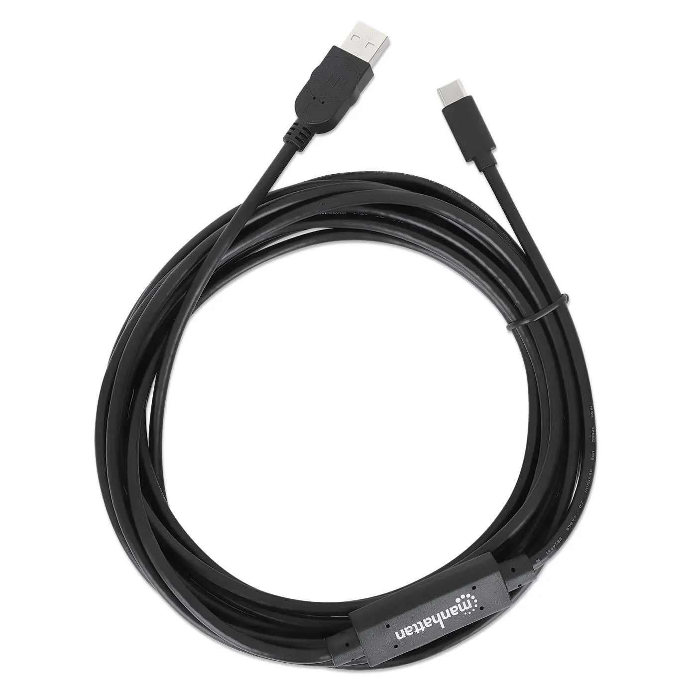 Manhattan USB 2.0 cavo attivo A-C 5 m 480 Mbps