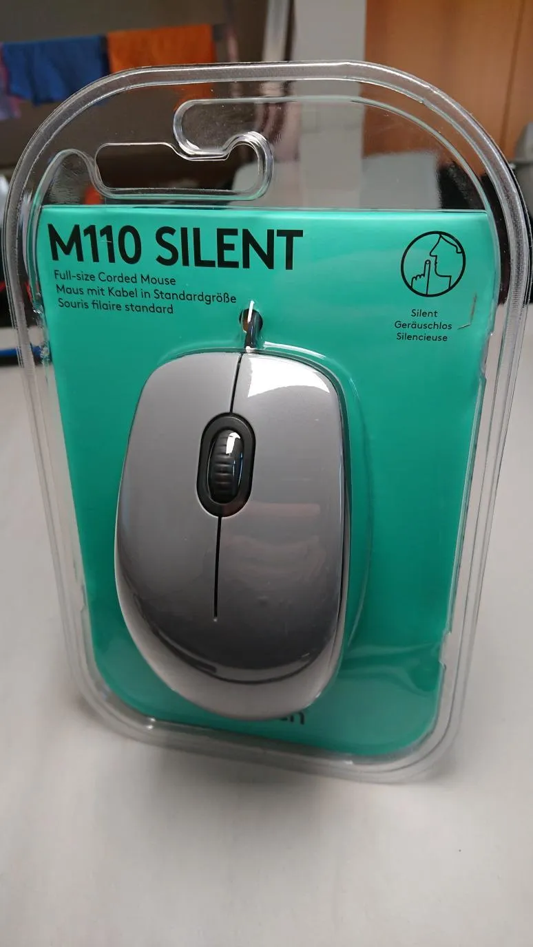 Logitech M110 mouse cablato USB silenzioso standard