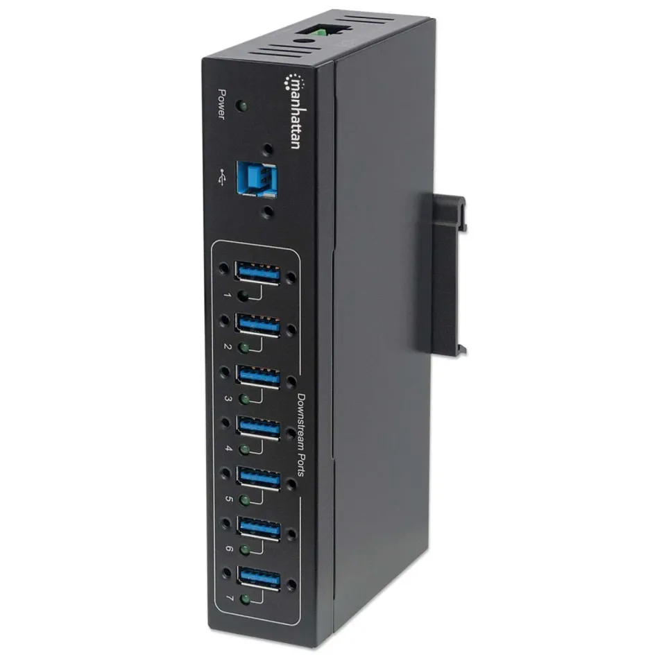 Manhattan Hub USB 3.0 industriale 7 porte 5 Gbps