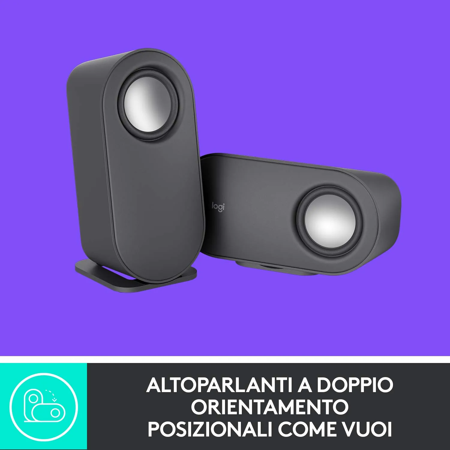 Logitech Z407 altoparlanti Bluetooth neri 80W