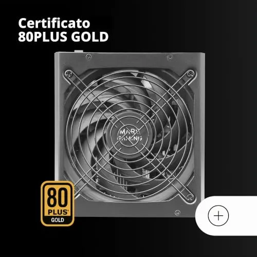 Mars Gaming MPB1000P alimentatore ATX 1000W modulare nero Gold