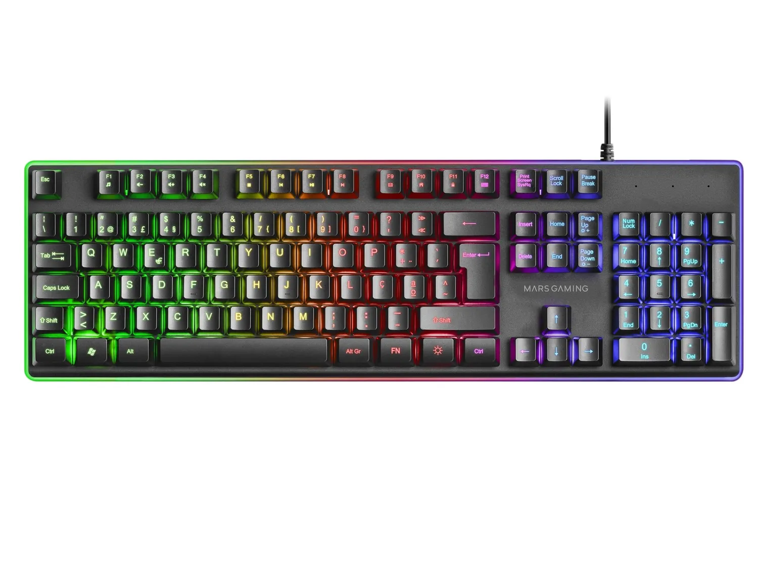 Mars Gaming MCPX combo tastiera mouse tappetino nero